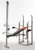 HERCULEAN STB09-4 FOLDING WEIGHT BENCH WITH LEG UNIT, FLY, SQUAT STANDS, LAT TOWER & PREACHER CURL BE009